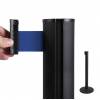 Poste separador negro con cinta extensible (cinta negra) - 1