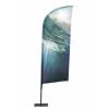 Bandera Publicitaria Aluminio tipo Vela 310 cm Altura Total - 1