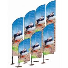 Bandera Publicitaria de Aluminio tipo Vela