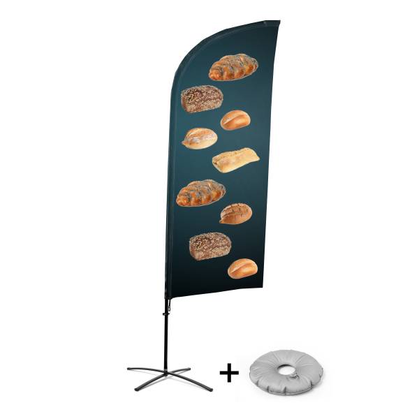 Bandera Aluminio Vela Kit Completo Pan Base Cruz