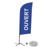 Bandera Aluminio Vela Kit Completo Abierto Azul Francés - 2