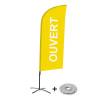 Bandera Aluminio Vela Kit Completo Abierto Amarillo Inglés - 4