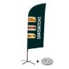 Bandera Aluminio Vela Kit Completo Bocadillos Inglés ECO - 1