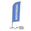 Bandera Aluminio Vela Kit Completo Nuevo Púrpura Francés - 1