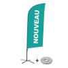 Bandera Aluminio Vela Kit Completo Nuevo Azul Inglés - 2