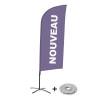 Bandera Aluminio Vela Kit Completo Nuevo Turquesa Alemán - 4