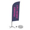 Beach Flag Alu Wind Set 310 With Water Tank Design Open 24/7 - 3