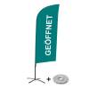 Bandera Aluminio Vela Kit Completo Abierto Verde Inglés - 6