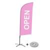 Bandera Aluminio Vela Kit Completo Abierto Rosa Alemán - 7