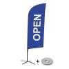 Bandera Aluminio Vela Kit Completo Abierto Azul Inglés - 9