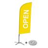 Bandera Aluminio Vela Kit Completo Abierto Amarillo Inglés - 13