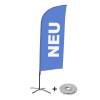 Bandera Aluminio Vela Kit Completo Nuevo Azul Inglés - 8