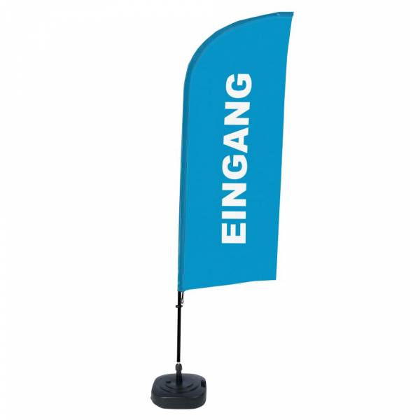 Bandera Aluminio Vela Kit Completo Entrada Azul Alemán ECO