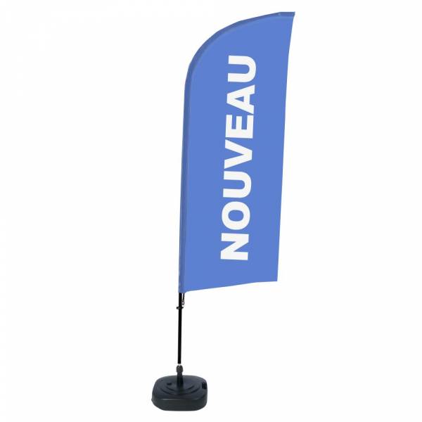 Bandera Aluminio Vela Kit Completo Nuevo Azul Francés ECO
