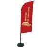 Beach Flag Alu Wind Set 310 With Water Tank Design Spring Rolls - 0