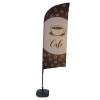 Bandera Aluminio Vela Kit Completo Café Inglés - 10