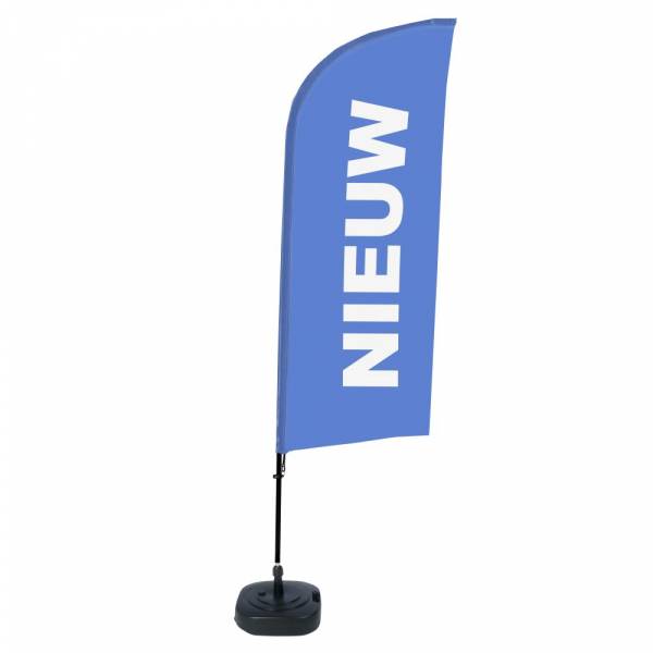 Bandera Aluminio Vela Kit Completo Nuevo Azul Holandés