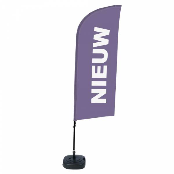 Bandera Aluminio Vela Kit Completo  Nuevo Púrpura holandés ECO