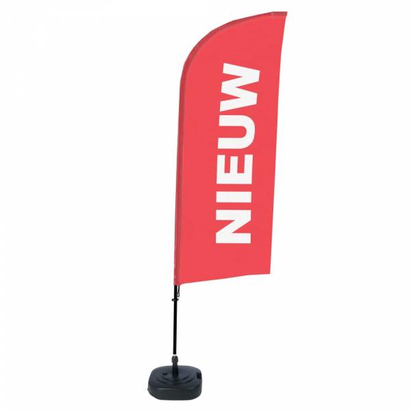 Bandera Aluminio Vela Kit Completo Nuevo Rojo  Holandés ECO