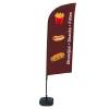 Bandera Aluminio Vela Kit Completo Bocadillos Holandés Base Cruz - 9