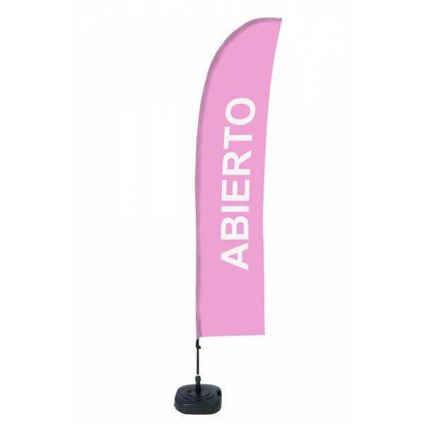 Bandera Económica Vela Kit Completo Abierto Rosa Espanol ECO