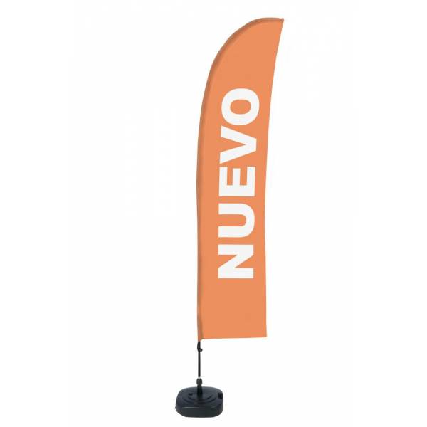 Bandera diseño "Nuevo" Naranja (Set Completo)