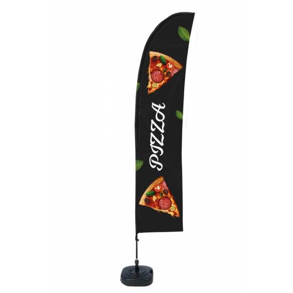 Bandera Económica Vela Kit Completo Pizza Espanol ECO