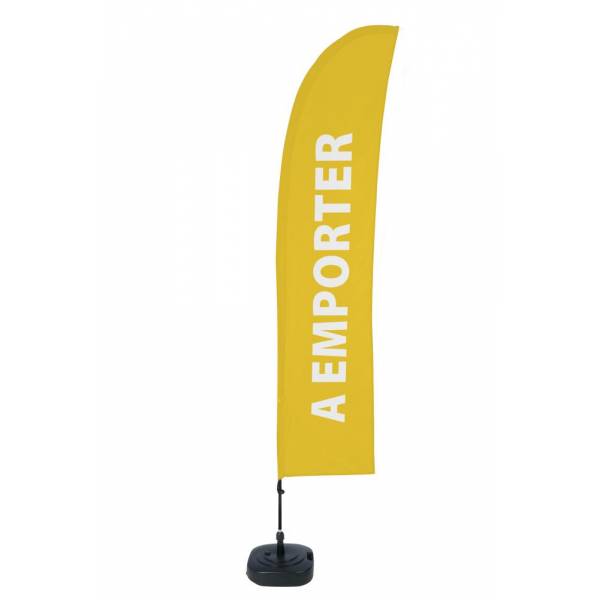 Bandera Económica Vela Kit Completo Comida Para Llevar Amarillo Francés ECO