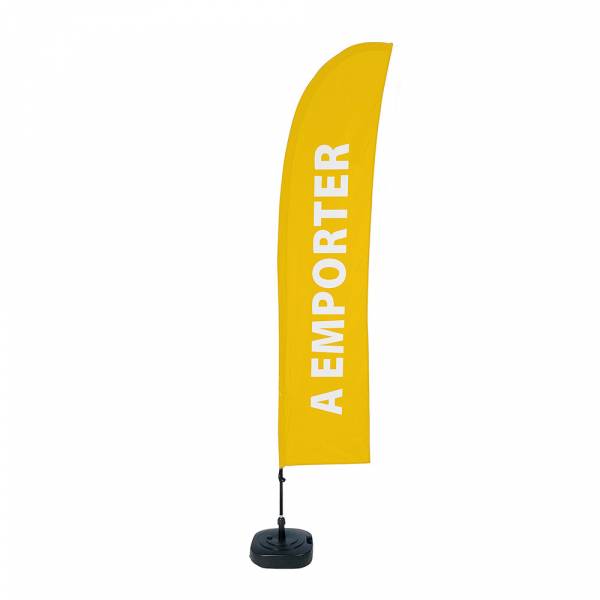 Bandera Económica Vela Kit Completo Comida Para Llevar Amarillo Francés