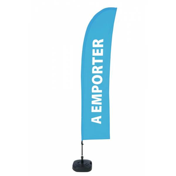 Bandera Económica Vela Kit Completo Comida Para Llevar Azul Francés ECO