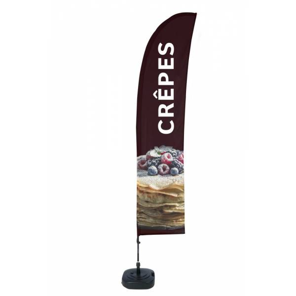 Ensemble Complet De Beach Flag Budget Vent Crêpes