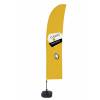 Ensemble Complet De Beach Flag Budget Vent Cliquez & Emportez Jaune - 1