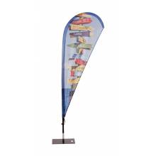 Bandera Publicitaria de Fibra de Vidrio Tipo Gota o Vela