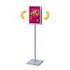 Soporte poste STANDARD A3 Doble cara esquinas inglete - 1