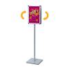 Soporte poste STANDARD A3 Doble cara esquinas inglete - 3