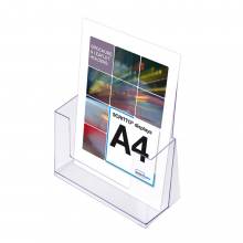 Portafolletos transparente Mostrador/Pared (A4)