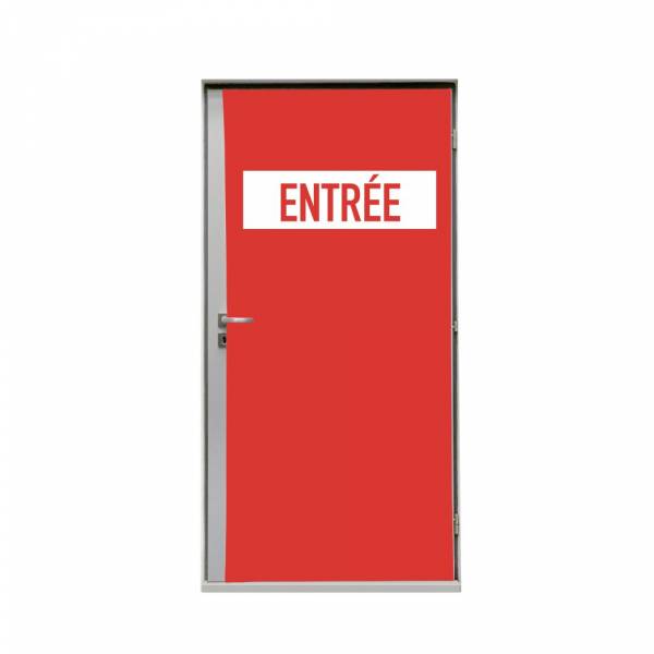 Rotula Puertas 80 cm Entrada Roja Francés