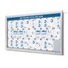 Outdoor Lockable Notice Board LED Topcard - 1