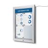 Outdoor Lockable Notice Board LED Topcard - 6