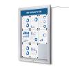Outdoor Lockable Notice Board LED Topcard - 7
