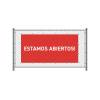 Banner de Valla 200 x 100 cm Abierto Inglés Rojo - 13