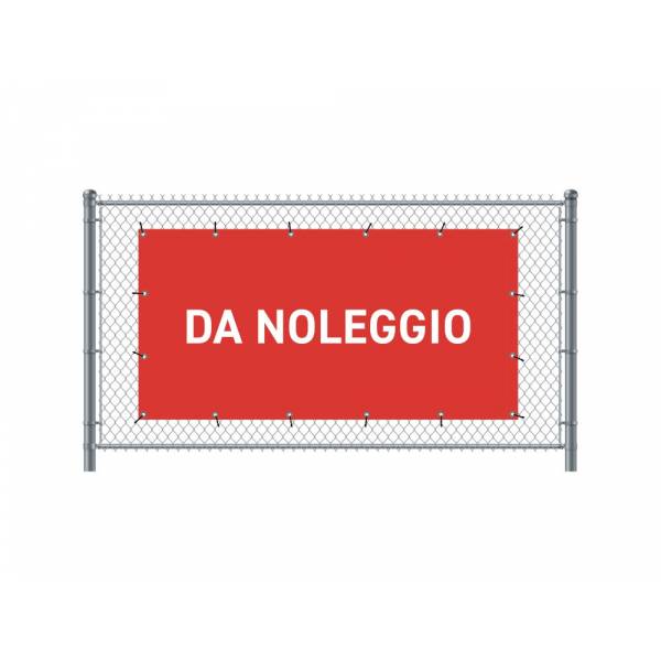 Banner de Valla 300 x 140 cm En Alquiler Italiano Rojo