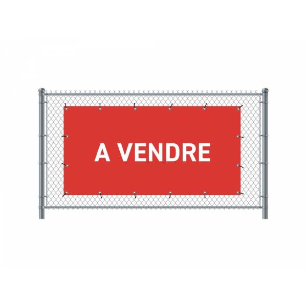 Banner de Valla 200 x 100 cm En Venta Francés Rojo