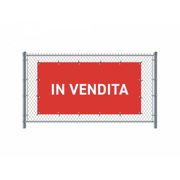 Banner de Valla 300 x 140 cm En Venta Italiano Rojo