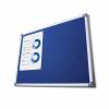 Tablero de anuncios de fieltro - Azul (100x200) - 1