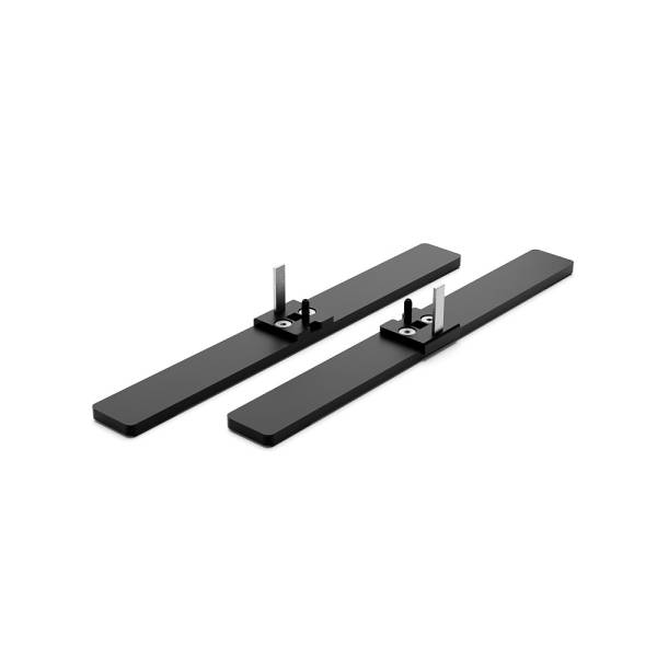 FlexFrame de un solo lado con doble pie negro