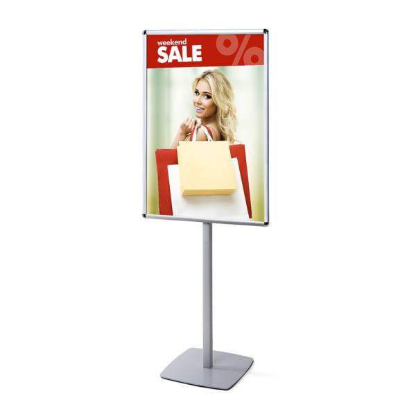 Poste informativo 70x100 con cantonera de diseño