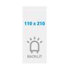 Papel Blacklit Premium 200g/m2, superficie satinada, 99x210mm - 3
