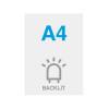 Papel Blacklit Premium 200g/m2, superficie satinada, 99x210mm - 12
