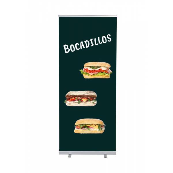 Set Completo Roller-Banner Budget 85 Salida Rojo Inglés
